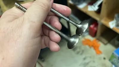 Valves cleaned up.