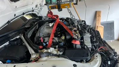 Engine going in