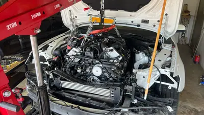 Lowering engine more