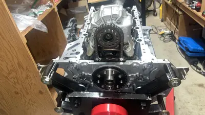 Oil pump installed.