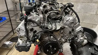 Front of the long block — assembly progress.